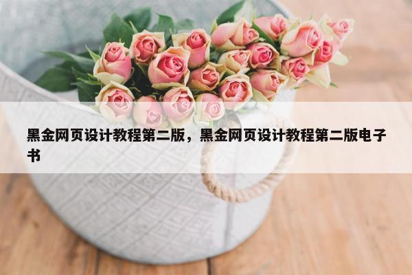 黑金网页设计教程第二版，黑金网页设计教程第二版电子书