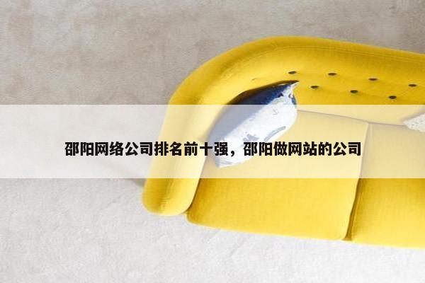 邵阳网络公司排名前十强，邵阳做网站的公司