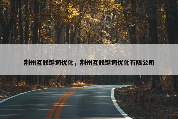 荆州互联键词优化，荆州互联键词优化有限公司
