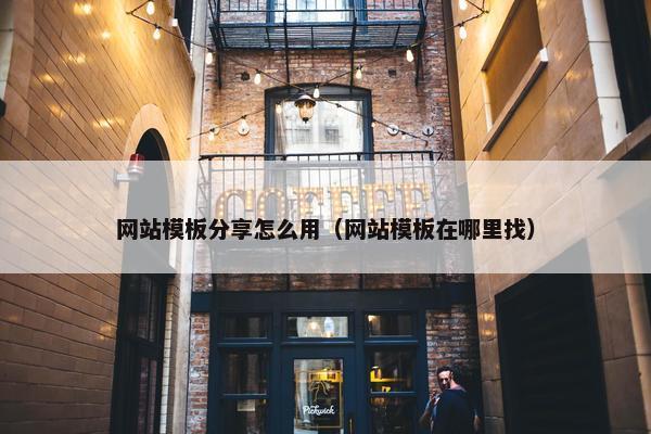 网站模板分享怎么用（网站模板在哪里找）