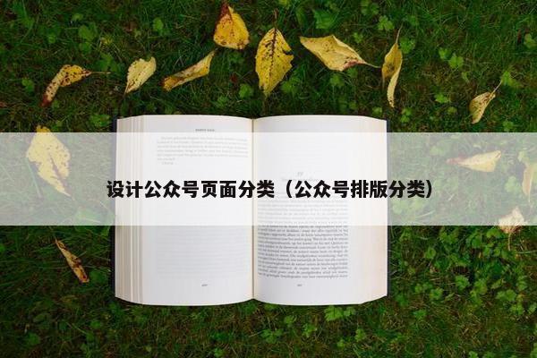 设计公众号页面分类（公众号排版分类）
