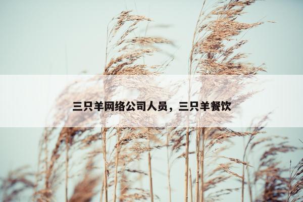 三只羊网络公司人员，三只羊餐饮