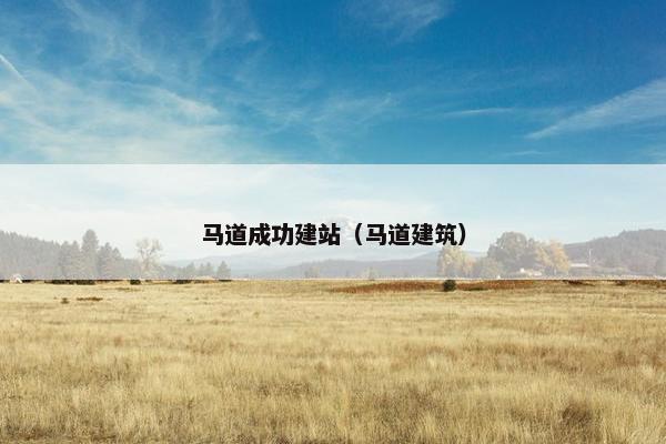 马道成功建站（马道建筑）
