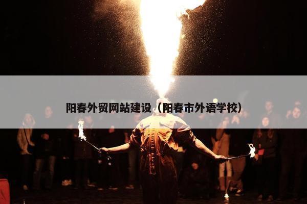 阳春外贸网站建设（阳春市外语学校）