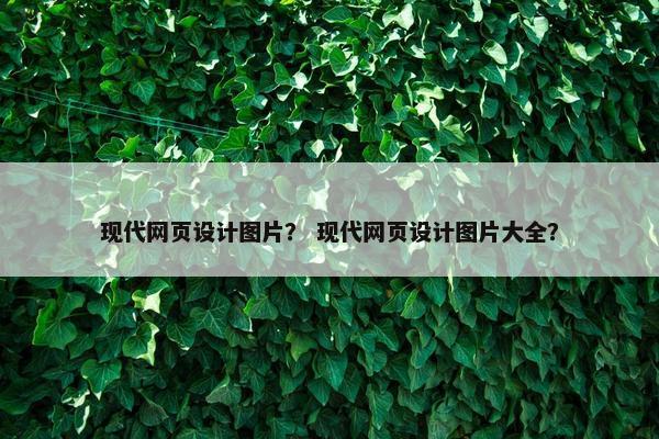 现代网页设计图片？ 现代网页设计图片大全？