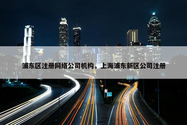 浦东区注册网络公司机构，上海浦东新区公司注册