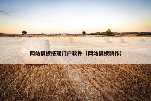 网站模板搭建门户软件（网站模板制作）