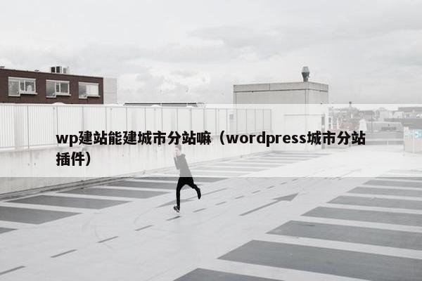 wp建站能建城市分站嘛（wordpress城市分站插件）