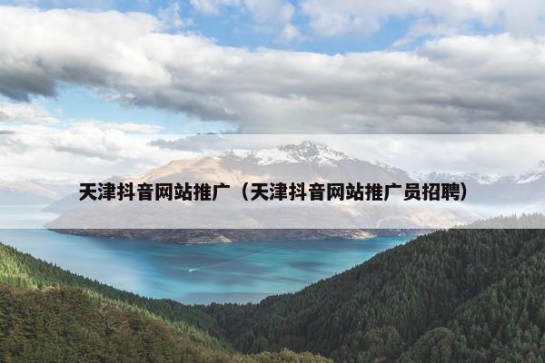 天津抖音网站推广（天津抖音网站推广员招聘）