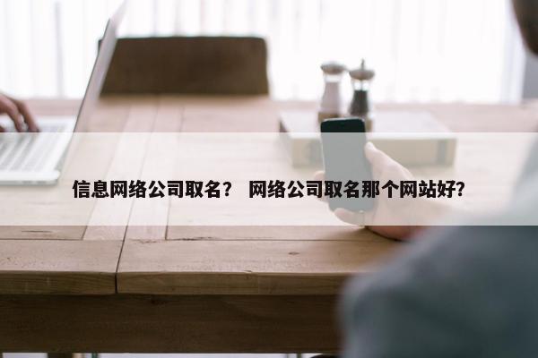 信息网络公司取名？ 网络公司取名那个网站好？