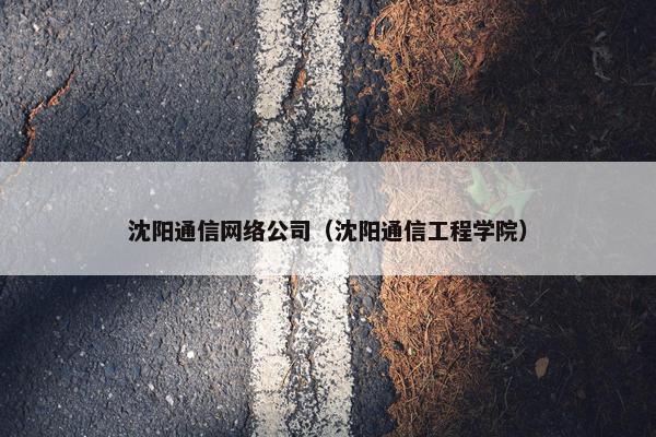 沈阳通信网络公司（沈阳通信工程学院）