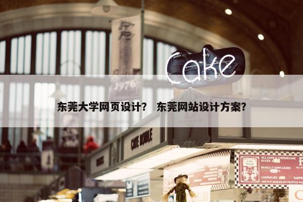 东莞大学网页设计？ 东莞网站设计方案？