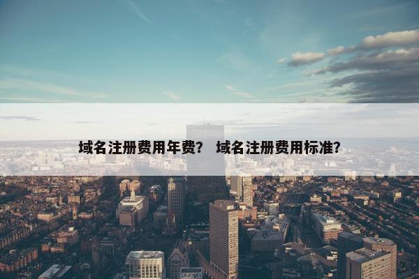 域名注册费用年费？ 域名注册费用标准？