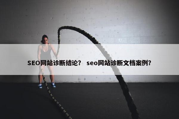 SEO网站诊断结论？ seo网站诊断文档案例？