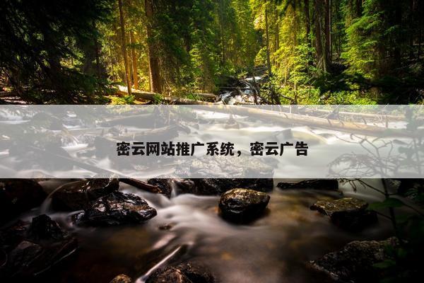 密云网站推广系统，密云广告