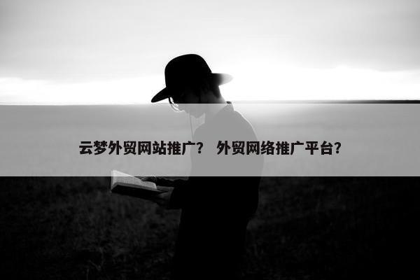 云梦外贸网站推广？ 外贸网络推广平台？
