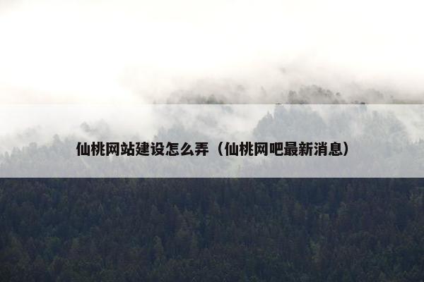 仙桃网站建设怎么弄（仙桃网吧最新消息）