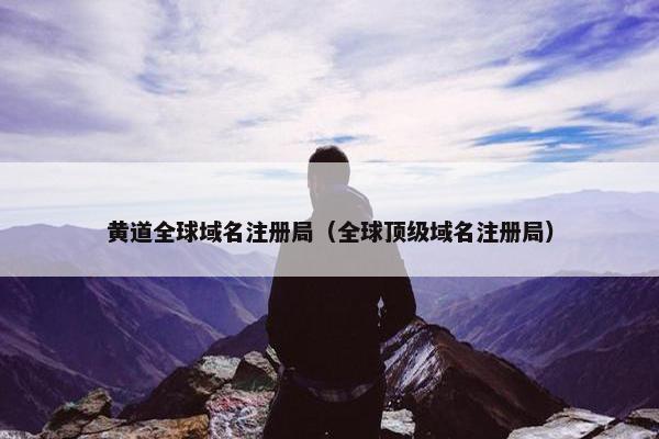 黄道全球域名注册局（全球顶级域名注册局）