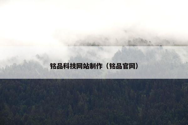 铭品科技网站制作（铭品官网）
