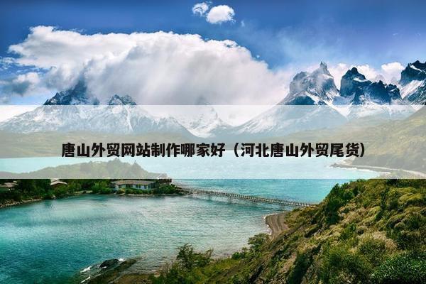 唐山外贸网站制作哪家好（河北唐山外贸尾货）