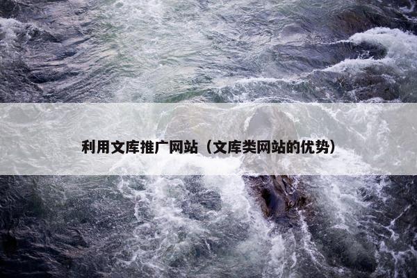 利用文库推广网站（文库类网站的优势）