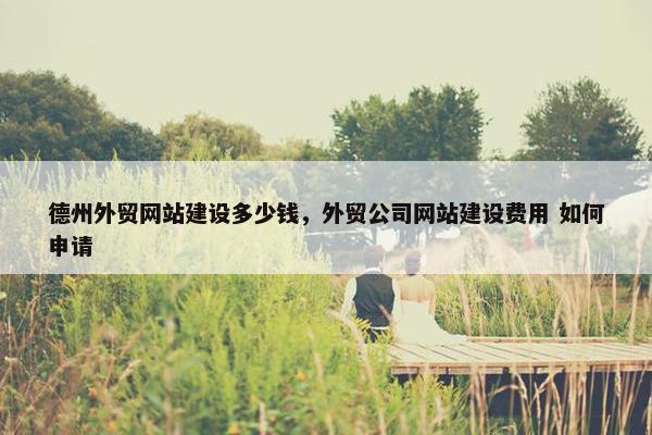 德州外贸网站建设多少钱，外贸公司网站建设费用 如何申请