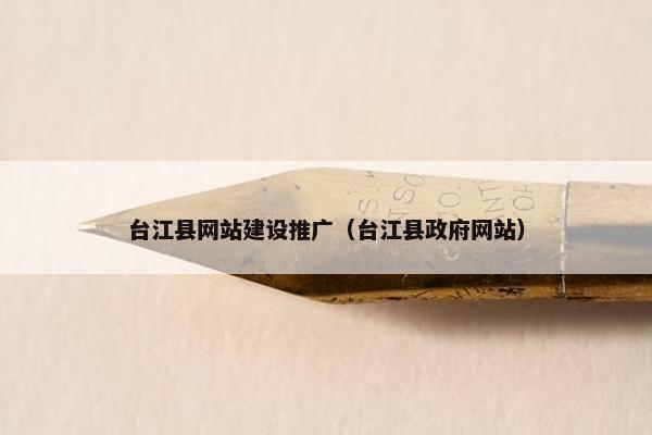 台江县网站建设推广（台江县政府网站）