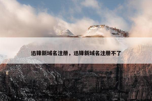 迅锋新域名注册，迅锋新域名注册不了