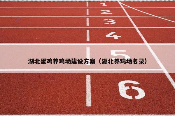 湖北蛋鸡养鸡场建设方案（湖北养鸡场名录）