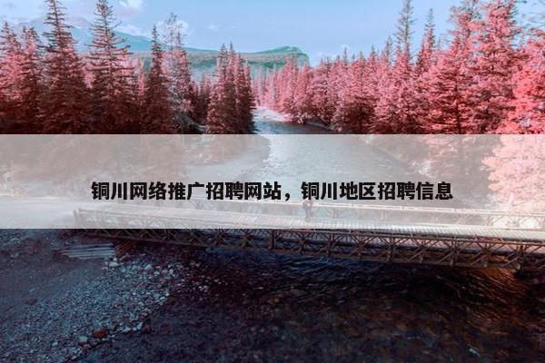 铜川网络推广招聘网站，铜川地区招聘信息