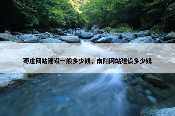 枣庄网站建设一般多少钱，南阳网站建设多少钱