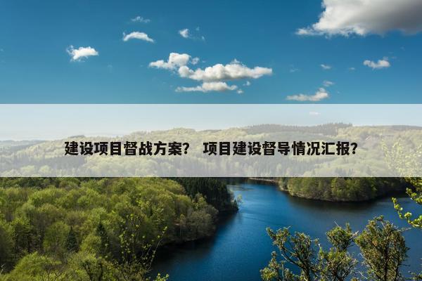建设项目督战方案？ 项目建设督导情况汇报？