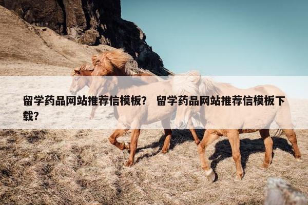 留学药品网站推荐信模板？ 留学药品网站推荐信模板下载？