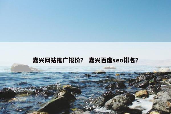 嘉兴网站推广报价？ 嘉兴百度seo排名？