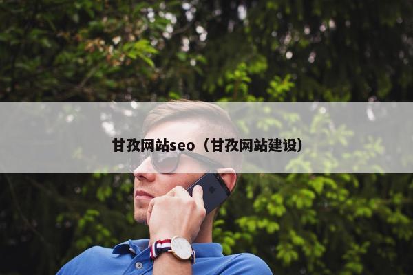 甘孜网站seo（甘孜网站建设）
