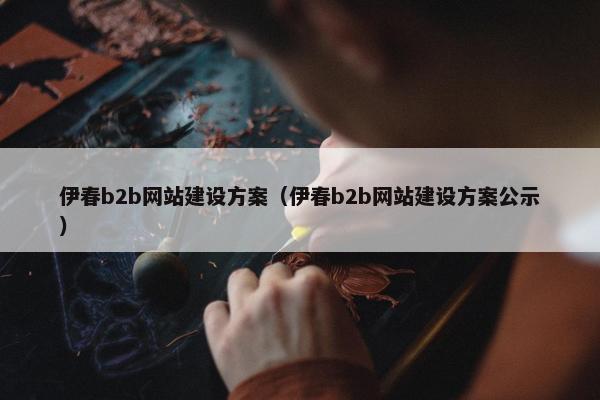 伊春b2b网站建设方案（伊春b2b网站建设方案公示）
