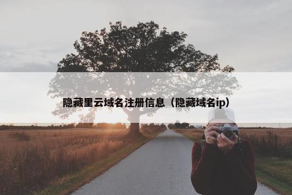 隐藏里云域名注册信息（隐藏域名ip）