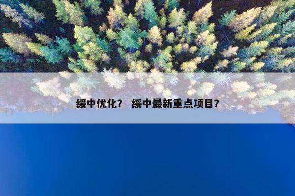 绥中优化？ 绥中最新重点项目？