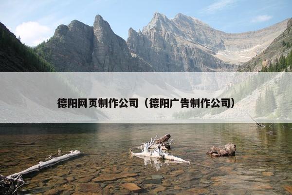 德阳网页制作公司（德阳广告制作公司）
