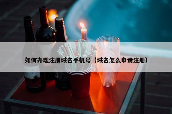 如何办理注册域名手机号（域名怎么申请注册）