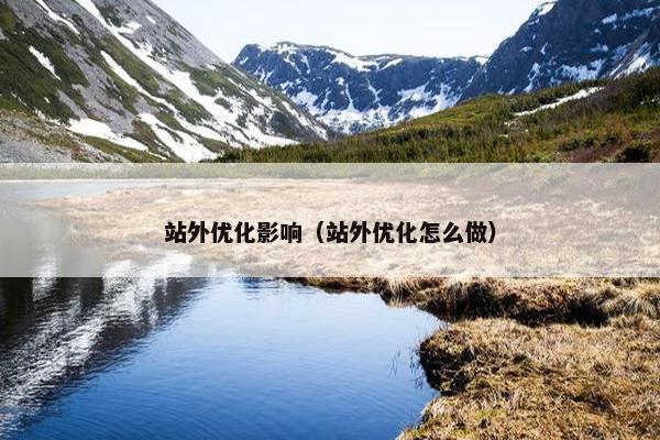 站外优化影响（站外优化怎么做）