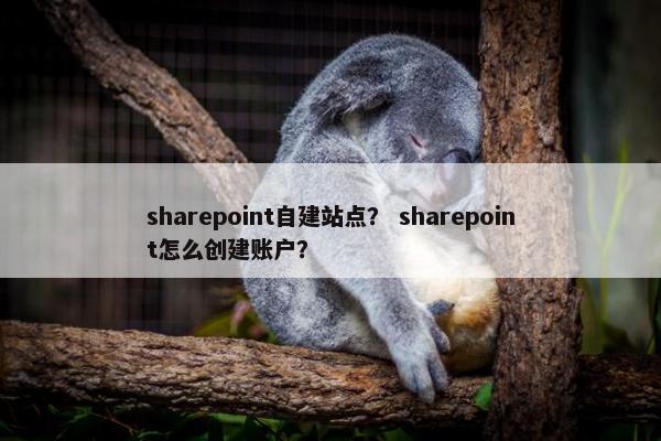 sharepoint自建站点？ sharepoint怎么创建账户？