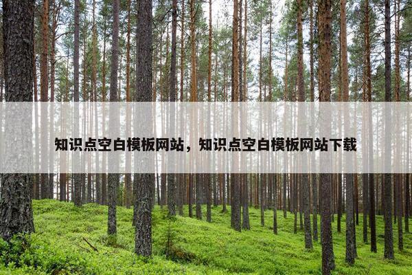 知识点空白模板网站，知识点空白模板网站下载