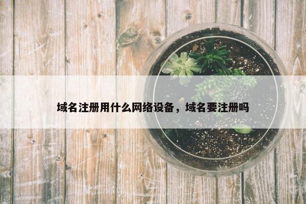 域名注册用什么网络设备，域名要注册吗