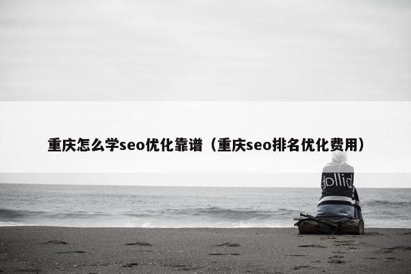 重庆怎么学seo优化靠谱（重庆seo排名优化费用）