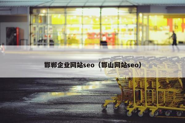 邯郸企业网站seo（邯山网站seo）