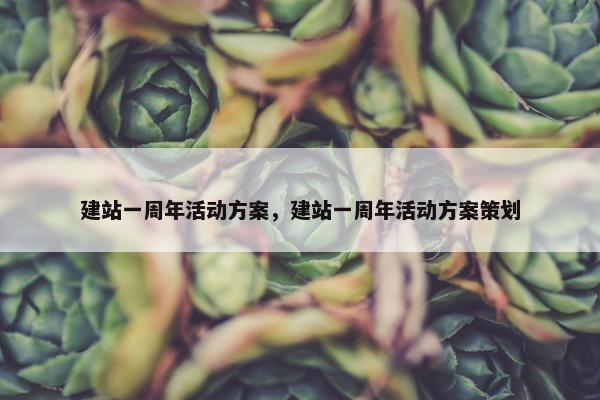 建站一周年活动方案，建站一周年活动方案策划