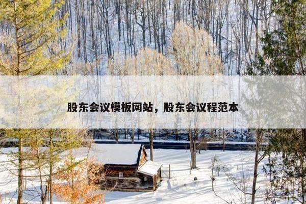 股东会议模板网站，股东会议程范本