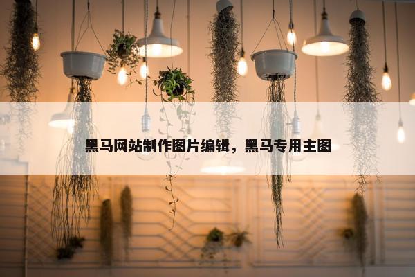 黑马网站制作图片编辑，黑马专用主图