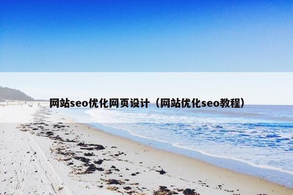 网站seo优化网页设计（网站优化seo教程）
